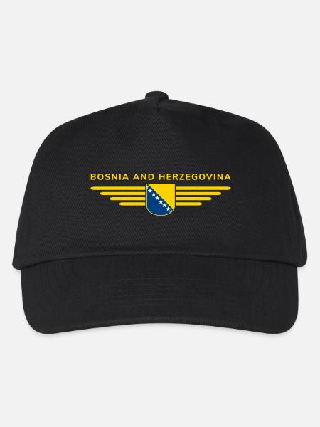 Bosnien & Herzegowina T-Shirt - Kinder Basecap - Schwarz