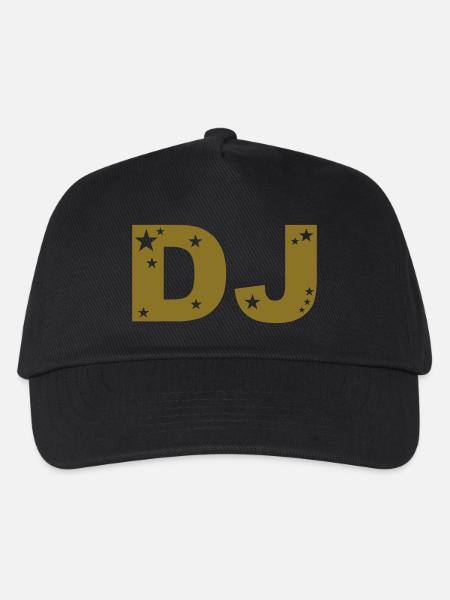 DJ - Kinder Basecap - Schwarz