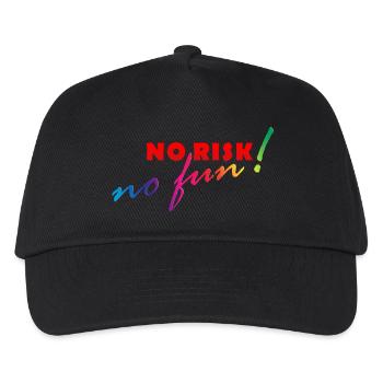 NO RISK - NO FUN - Kids’ Baseball Cap - black - Front