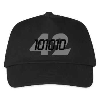 101010 (2c) - Kids’ Baseball Cap - black - Front