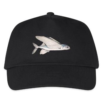 Schwalbenfisch (fliegender Fisch) - Kinder Basecap - Schwarz - Vorne