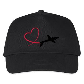 sailplane fox glider - Kids’ Baseball Cap - black - Front