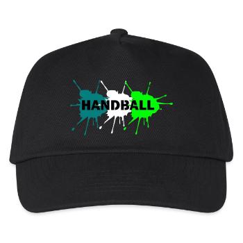 Lustiges Handball Tshirt Spruch Geschenk Männer - Kinder Basecap - Schwarz - Vorne