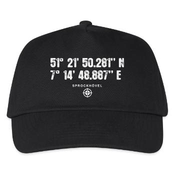 Sprockhövel Geocacher Geschenk Standort GPS Stadt - Kinder Basecap - Schwarz - Vorne