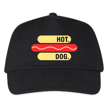 Hot-Dog Fast Foodie Food Food Lover idée de cadeau - Casquette de baseball Enfant - noir - Devant