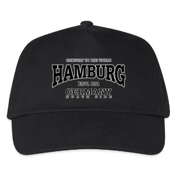 Hambourg (noir) - Casquette de baseball Enfant - noir - Devant