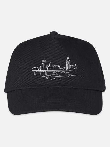 Skyline London City - Kinder Basecap - Schwarz