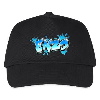 Enzo Style Graffiti - Kids’ Baseball Cap - black - Front