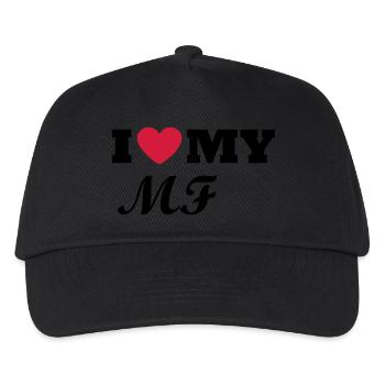 I Love my MF - Kinder Basecap - Schwarz - Vorne