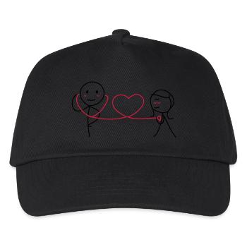 Together Forever (LOVE) - Kinder Basecap - Schwarz - Vorne