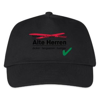 Alte Herren / AH - Kinder Basecap - Schwarz - Vorne