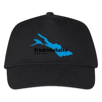 Friedrichshafen Bodensee - Kinder Basecap - Schwarz - Vorne