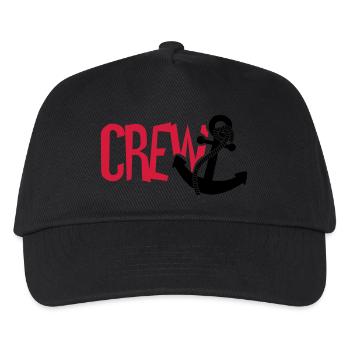Crew Anker Matrose - Kinder Basecap - Schwarz - Vorne