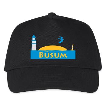 Büsum - Kinder Basecap - Schwarz - Vorne