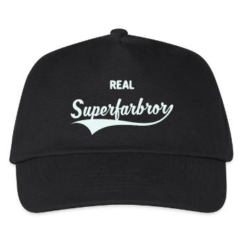 Real Superfarbror - Kids’ Baseball Cap - black - Front