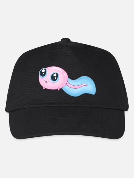 Süße Cyan Kaulquappe - Kinder Basecap - Schwarz