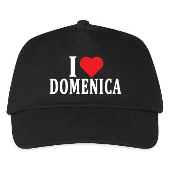 t-shirt J’adore l’idée cadeau t-shirt du dimanche - Casquette de baseball Enfant - noir - Devant