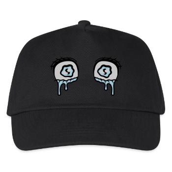 Comic Eyes Tears Sad - Kids’ Baseball Cap - black - Front