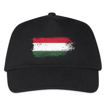 Hungarian Brush Flag - Kids’ Baseball Cap - black - Front