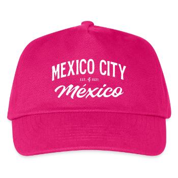 Mexico - Mexico City Retro Lettering - Kids’ Baseball Cap - fuchsia - Front