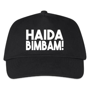Haida Bimbam - Kinder Basecap - Schwarz - Vorne