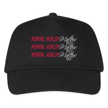 mental health matters Zitat - Kinder Basecap - Schwarz - Vorne