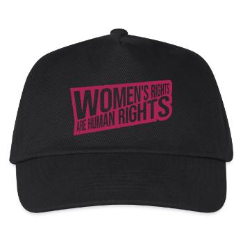 womens rights Feminist Zitat - Kinder Basecap - Schwarz - Vorne