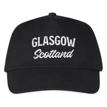 Lettrage vintage de Glasgow, Écosse - Casquette de baseball Enfant - noir - Devant