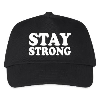 Stay strong - Casquette de baseball Enfant - noir - Devant