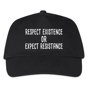 Respecter l’existence ou s’attendre à une résistance - Casquette de baseball Enfant - noir - Devant