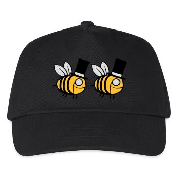 Team Cylinder Hat Bees - Kids’ Baseball Cap - black - Front