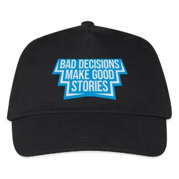 Mauvaises décisions, belles histoires - Casquette de baseball Enfant - noir - Devant