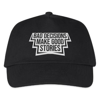 Mauvaises décisions Bonnes histoires - Casquette de baseball Enfant - noir - Devant