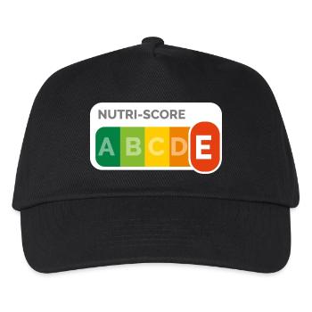 Nutri score E - Casquette de baseball Enfant - noir - Devant