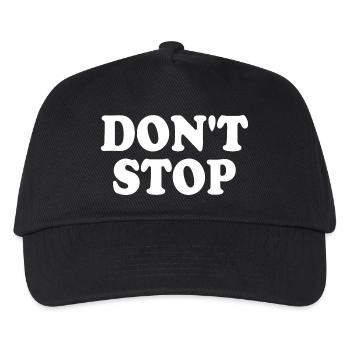 Dont stop - Kids’ Baseball Cap - black - Front