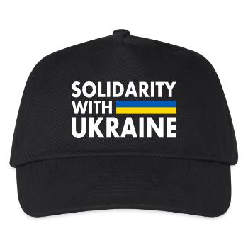 Solidarity with ukraine - Kids’ Baseball Cap - black - Front