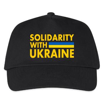 Solidarity with ukraine - Kids’ Baseball Cap - black - Front