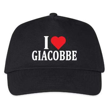 t-shirt J’aime Jacob idée cadeau t-shirt - Casquette de baseball Enfant - noir - Devant
