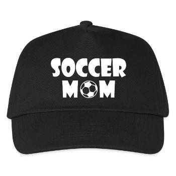 Soccer mom - Kinder Basecap - Schwarz - Vorne