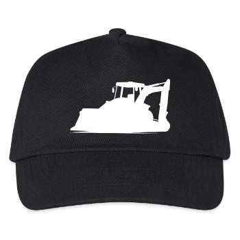 Opérateur d’excavatrice et d’équipement de construction Silhouette – - Casquette de baseball Enfant - noir - Devant