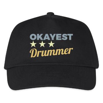 Batteur moyen - Casquette de baseball Enfant - noir - Devant