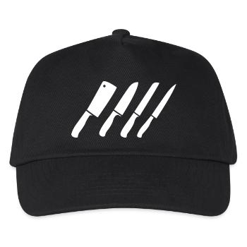 Knife Drawing - Kids’ Baseball Cap - black - Front
