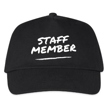 Staff Member - Crew - Team - Mitarbeiter Mitglied - Kids’ Baseball Cap - black - Front