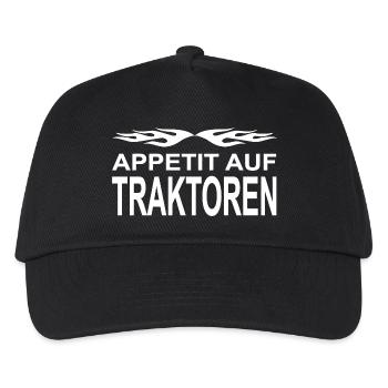 Traktor - Kinder Basecap - Schwarz - Vorne