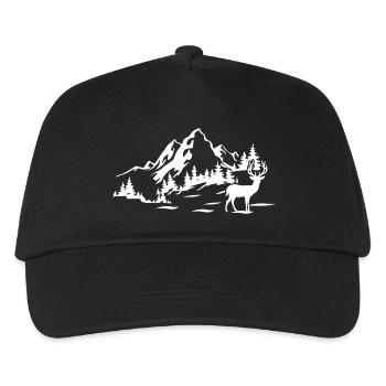 Gebirge - Kinder Basecap - Schwarz - Vorne
