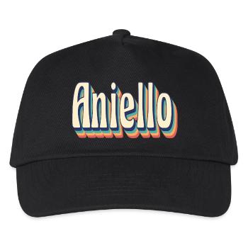 Aniello t-shirt retro vintage t-shirt gift - Kids’ Baseball Cap - black - Front