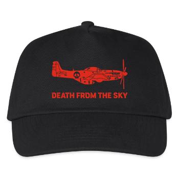 Avion de combat vintage (rouge) - Casquette de baseball Enfant - noir - Devant