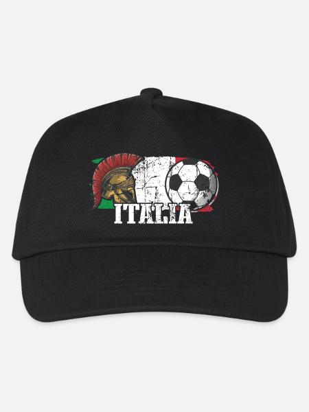 Italien Fußball - Kinder Basecap - Schwarz