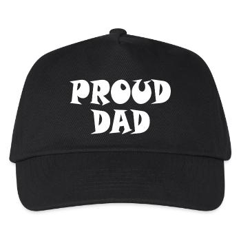 Proud dad - Kids’ Baseball Cap - black - Front