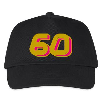 60. 60 YEARS. 60th ANNIVERSARY. 60TH BIRTHDAY. - Kids’ Baseball Cap - black - Front
